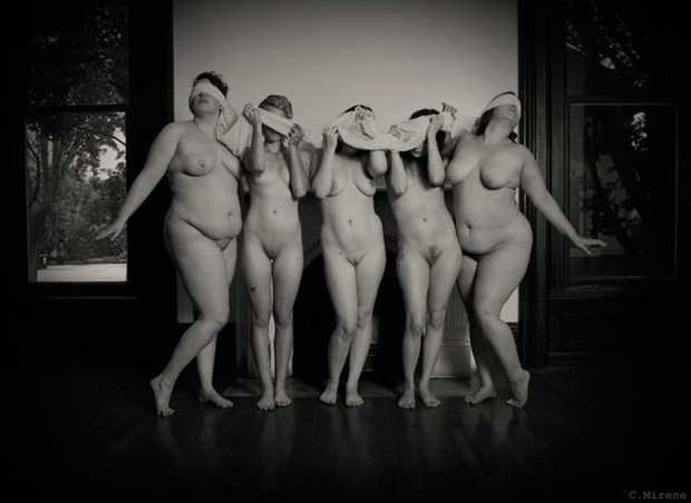 Models: Christina, Lindsey, Sinless Cynic, Ivy Vynes, Mischief Vixen Artistic Nude Photo by Photographer C Mirene