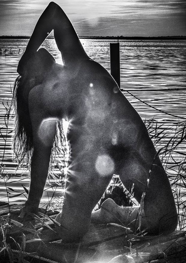 Mono Sunset Artistic Nude Photo by Photographer BenGunn