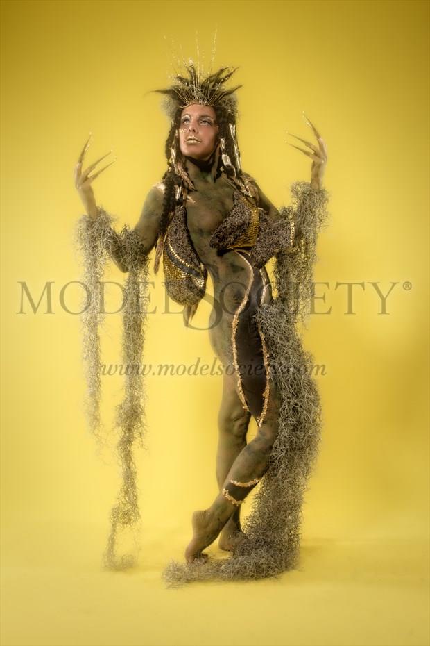 Moss Queen Body Painting Photo by Photographer Richard Evans Photography