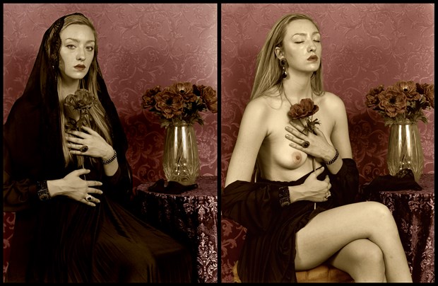 Mourning Portrait, I Artistic Nude Artwork by Photographer Michael J Berkowitz
