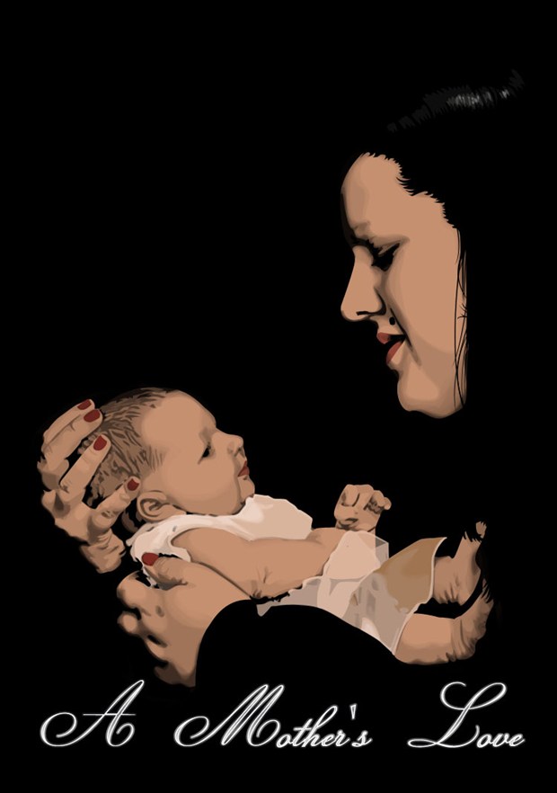 Ms Jenaroni's portrait 2: A Mother's Love Digital Artwork by Artist boot cheese 3000