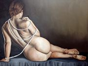 Ms. Leila No.2 Artistic Nude Artwork by Artist Chuck Miller