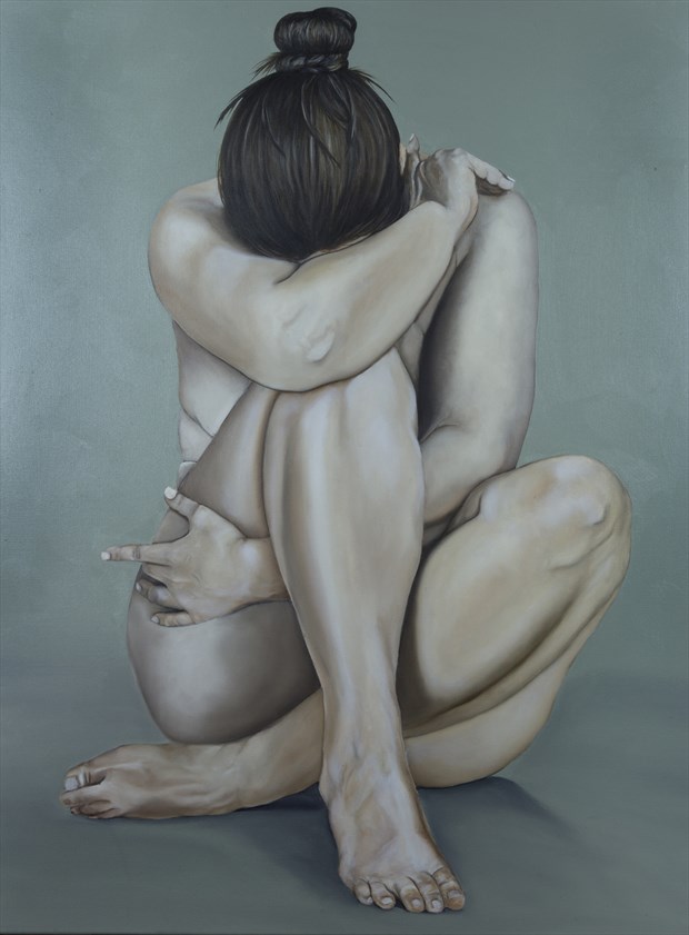 Ms. Lillias No.2 Artistic Nude Artwork by Artist Chuck Miller
