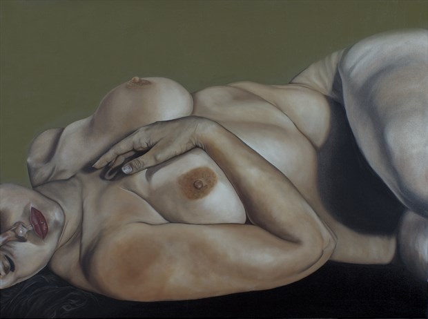 Ms. Lillias No.5 Artistic Nude Artwork by Artist Chuck Miller