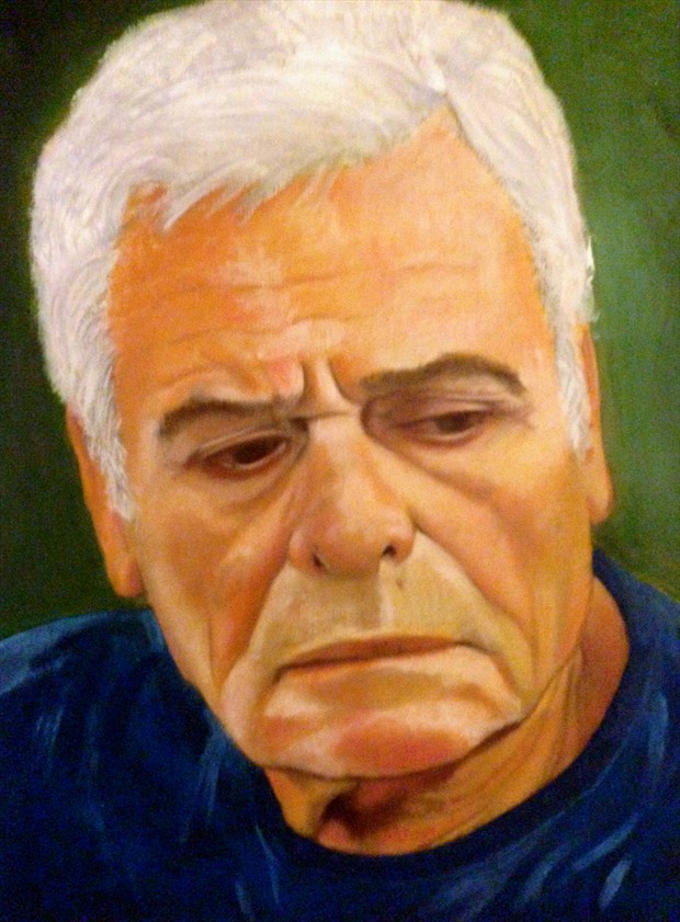 My dear friend John  Portrait Artwork by Artist Manolis Kastrinakis