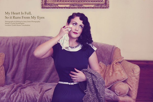My heart is full, so it runs from my eyes Vintage Style Photo by Photographer JessyJones