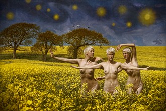 Mysterious Skies Artistic Nude Artwork by Photographer Mark Davy Jones