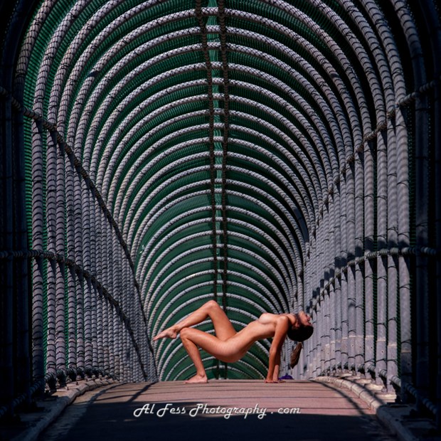 Naked Footbridge Artistic Nude Photo by Photographer Al Fess