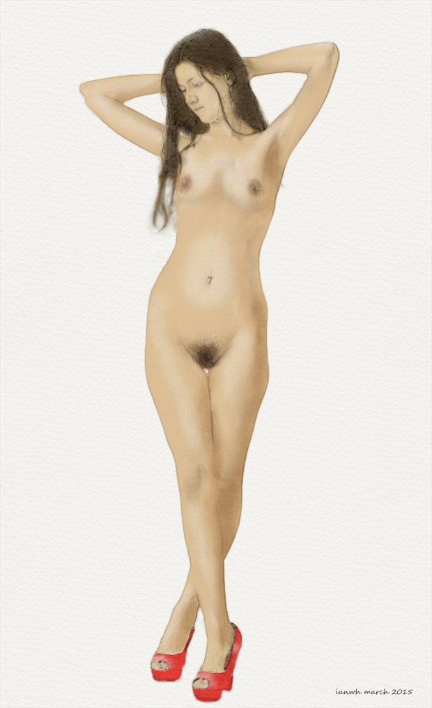 Naked in heels Artistic Nude Artwork by Artist ianwh