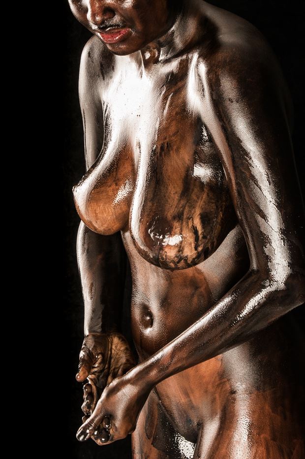 Naomi's Body Paint Comes Off Artistic Nude Photo by Photographer Ian Cartwright