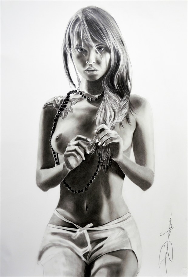 Nastya Artistic Nude Artwork by Artist DML ART