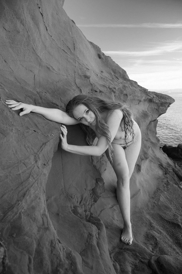 Nature Greyscale Artistic Nude Artwork by Model AnudeMuse