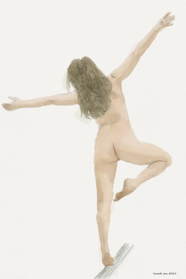 Nearly lost it Artistic Nude Artwork by Artist ianwh