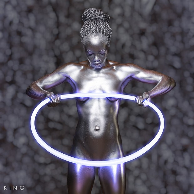 Neon Ring 2 Artistic Nude Photo by Photographer Terry King