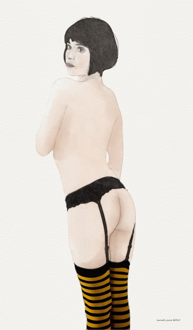 Nice socks Artistic Nude Artwork by Artist ianwh