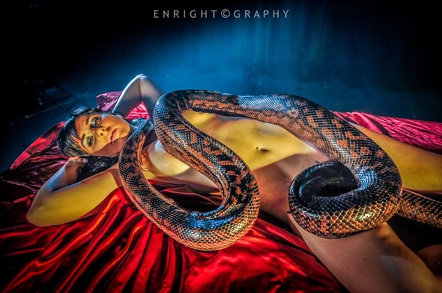 Niki & the python 1 Artistic Nude Photo by Photographer nudeXposed