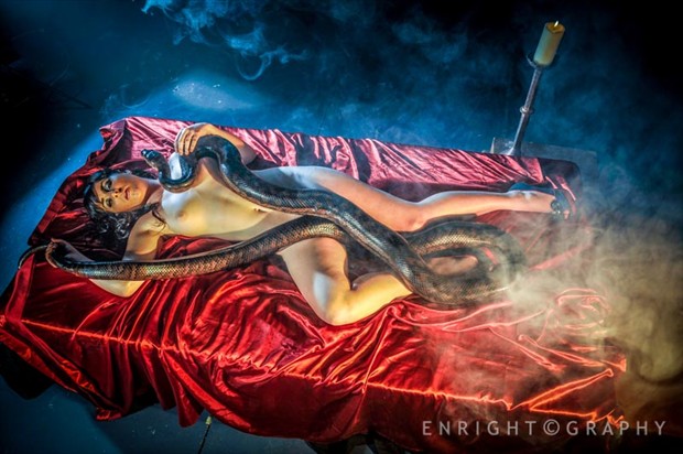 Niki & the python 2 Artistic Nude Photo by Photographer nudeXposed