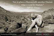 Nude Model Photography by David Winge with Quote by Adrian Elmer Artistic Nude Photo by Administrator Model Society Admin