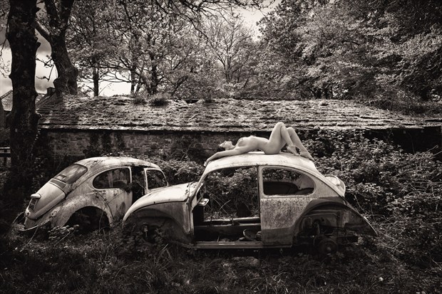 Nude and Derelict Cars Artistic Nude Photo by Photographer RayRapkerg
