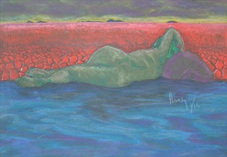 Nude in contrast Artistic Nude Artwork by Artist Michael Hoey Art