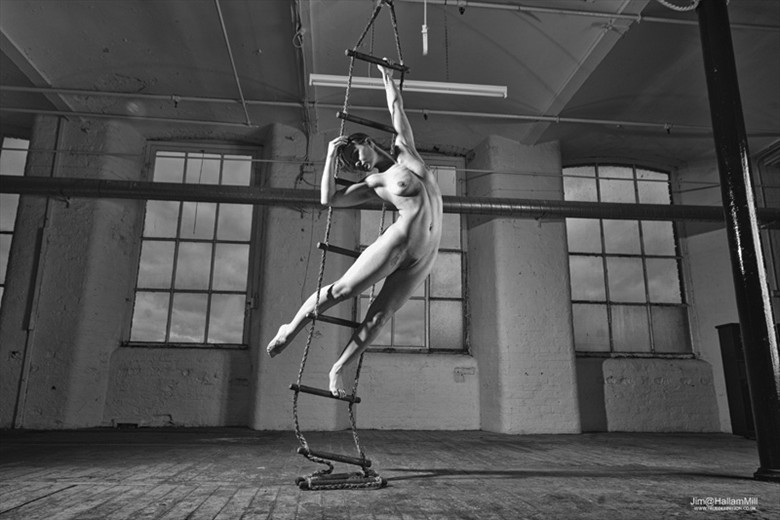 Nude on the rope ladder Artistic Nude Photo by Photographer jimathallammill