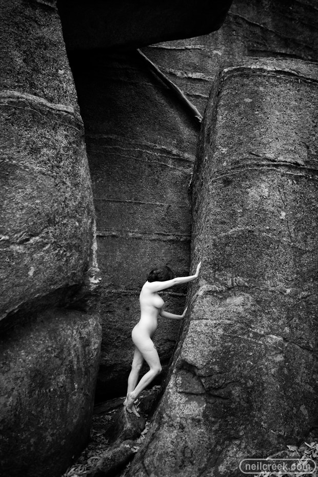 Nude vs Rocks 1 Artistic Nude Photo by Photographer Neil Creek