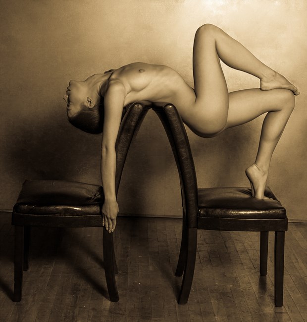 Nude with Two Chairs Artistic Nude Photo by Photographer Risen Phoenix