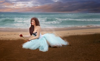 Ocean Rose Surreal Artwork by Photographer Salle De Soleil