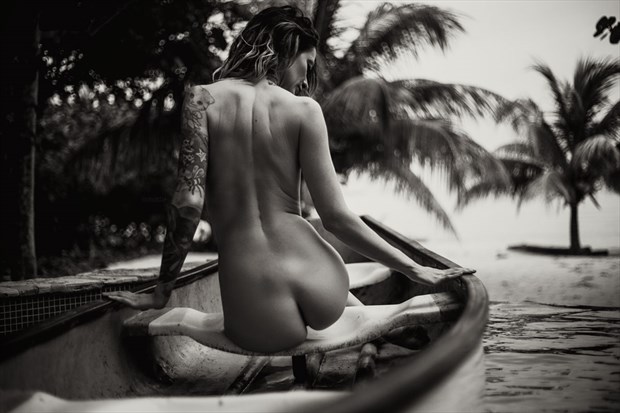 On a Boat Artistic Nude Photo by Model Shaun Tia