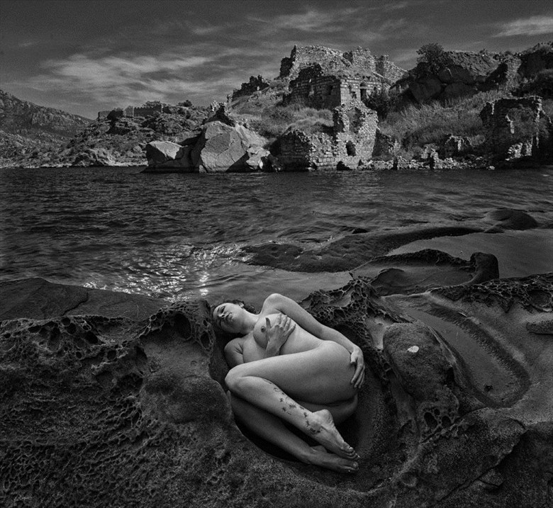 On the Shores of Lake Bafa Artistic Nude Artwork by Photographer Tom Gore