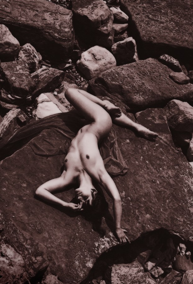 On the rocks Artistic Nude Photo by Photographer Ray Kirby