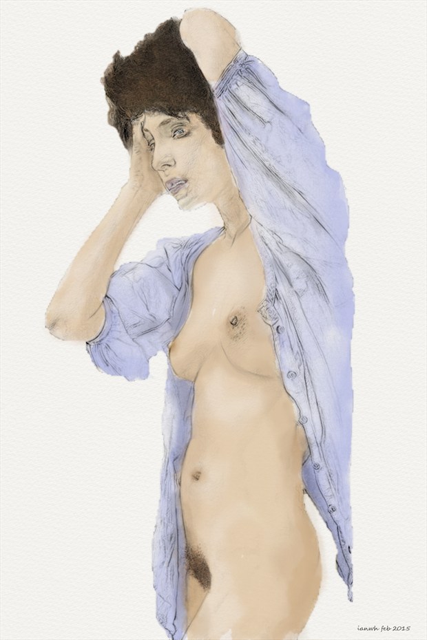 Open shirt Artistic Nude Artwork by Artist ianwh