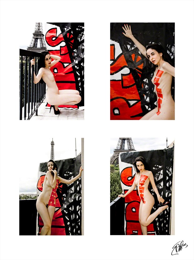 Paris City Postcards Artistic Nude Photo by Photographer Eric Debris