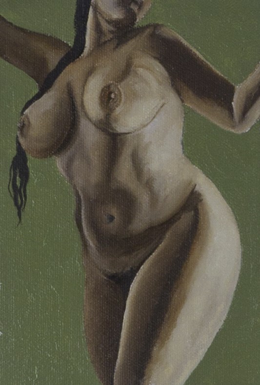 Pearl Drops Barbados Pearl No.1 Artistic Nude Artwork by Artist Chuck Miller