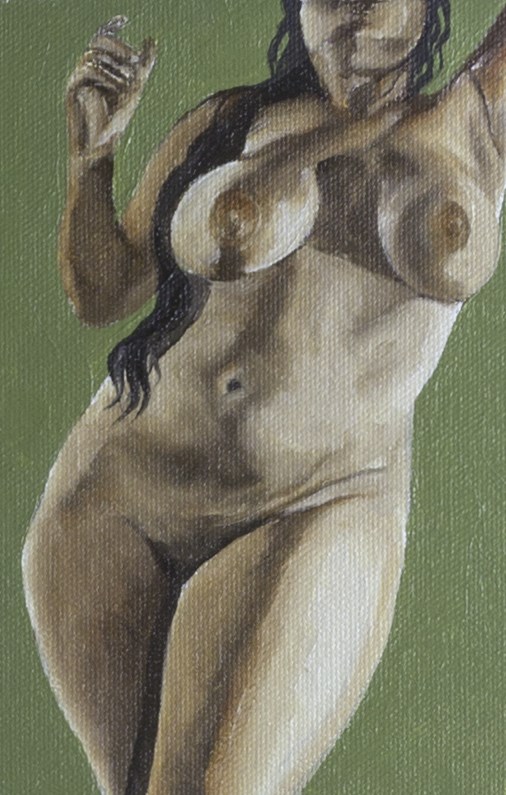 Pearl Drops Barbados Pearl No.12 Artistic Nude Artwork by Artist Chuck Miller