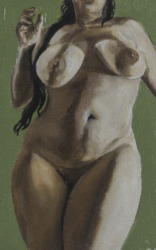 Pearl Drops Barbados Pearl No.14 Artistic Nude Artwork by Artist Chuck Miller