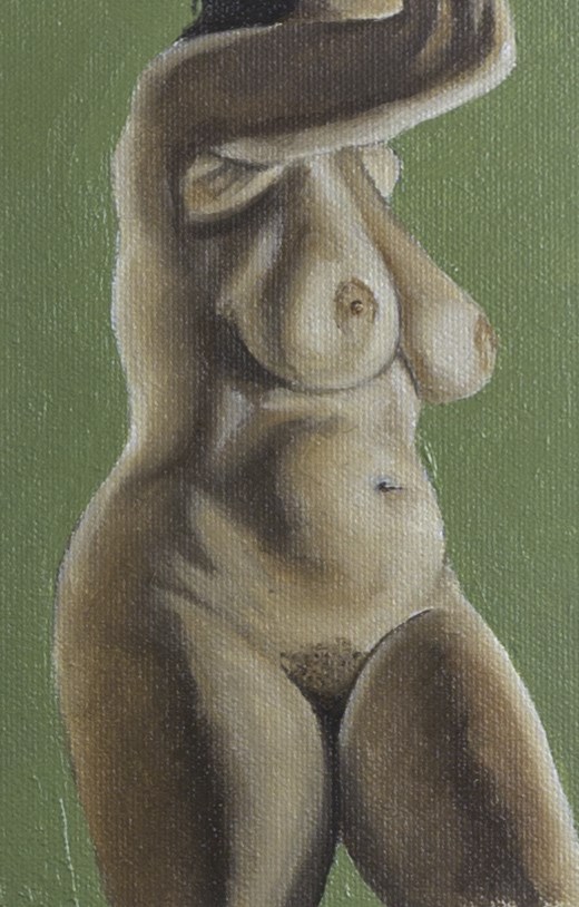 Pearl Drops Barbados Pearl No.15 Artistic Nude Artwork by Artist Chuck Miller