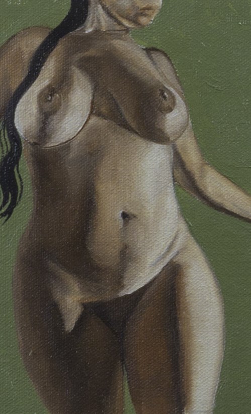 Pearl Drops Barbados Pearl No.16 Artistic Nude Artwork by Artist Chuck Miller