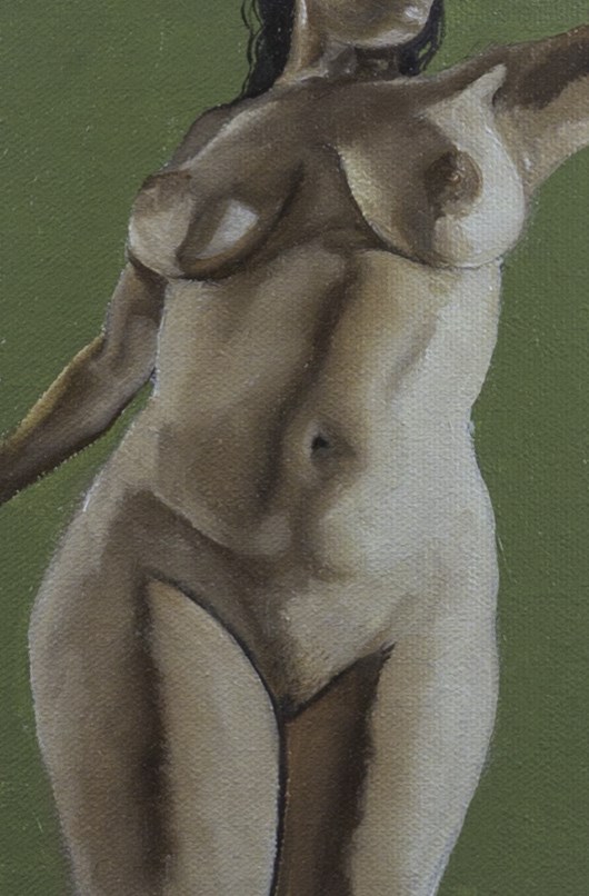 Pearl Drops Barbados Pearl No.17 Artistic Nude Artwork by Artist Chuck Miller