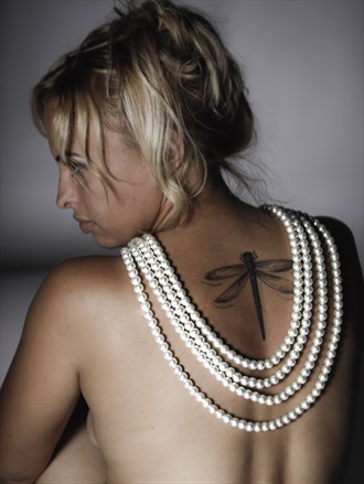 Pearls Artistic Nude Photo by Photographer Edward Middleton