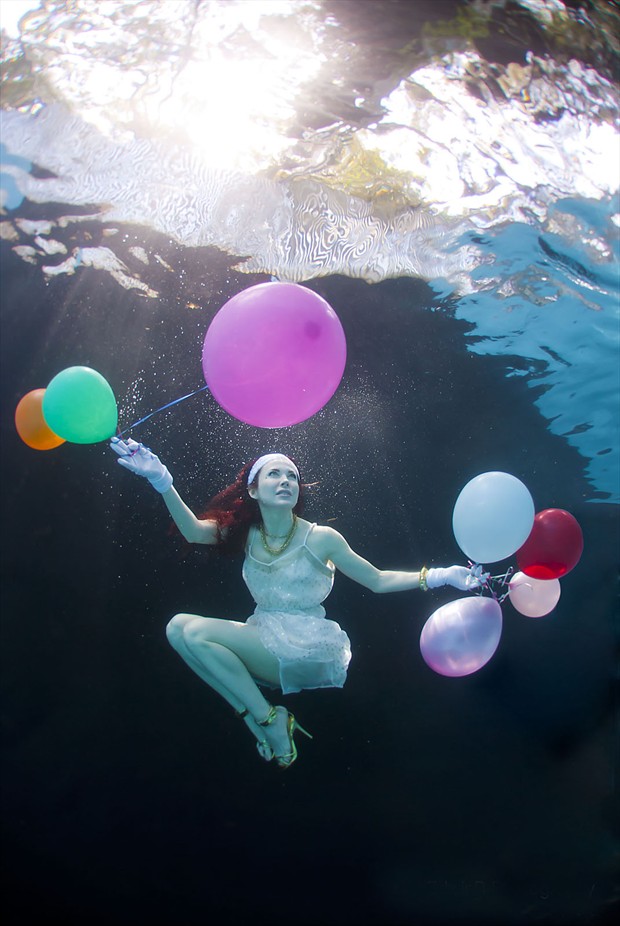 Peyton and her balloons Fantasy Photo by Photographer EdR