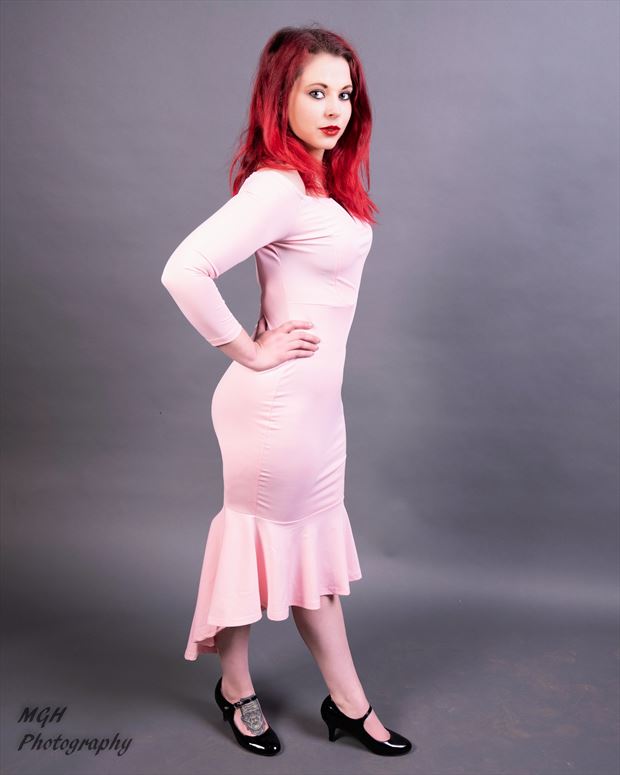 Pinup in Pink Vintage Style Photo by Model Candie.Lane.Official
