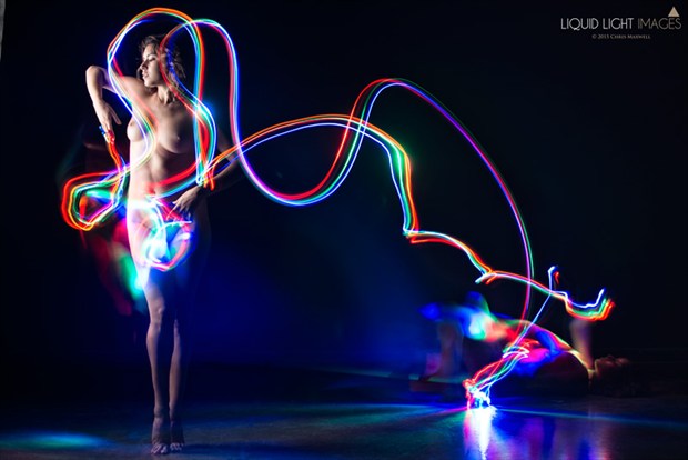Playing with Lights Artistic Nude Photo by Model Reece de la Tierra
