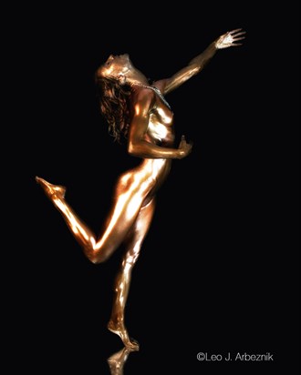 Point the Way Artistic Nude Artwork by Artist Leo J Arbeznik