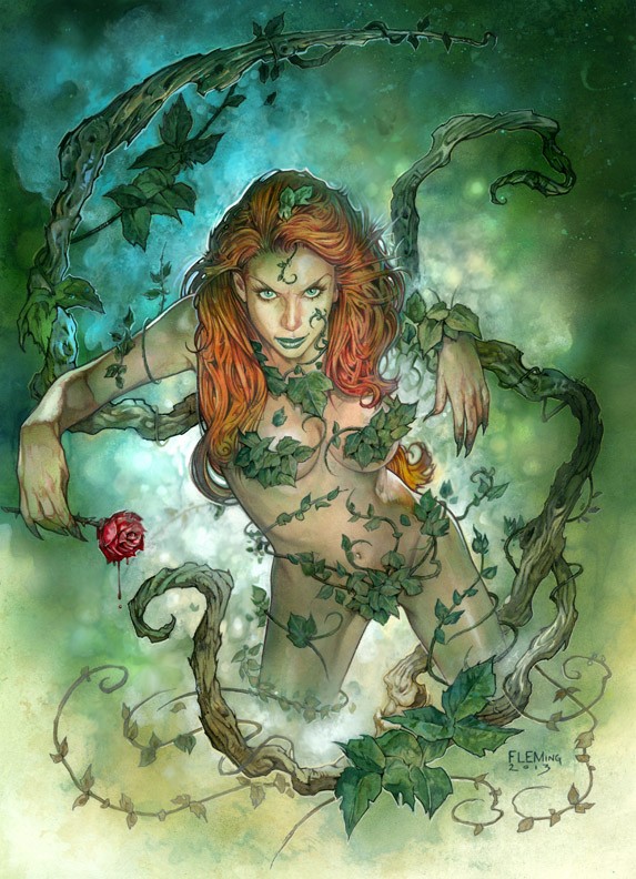 Poison Ivy Fantasy Artwork by Artist Tom Fleming
