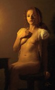 Portrait In Gold Artistic Nude Artwork by Artist Van Evan Fuller