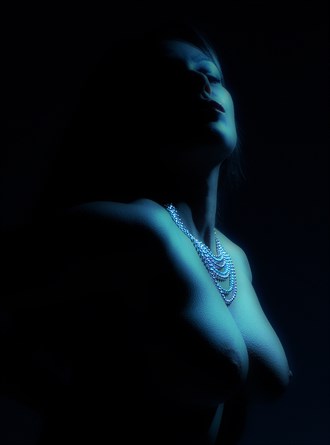 Portrait in blue Artistic Nude Photo by Photographer Light is Art