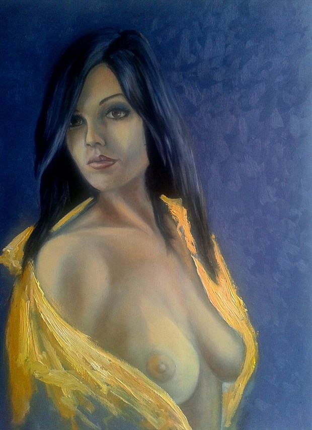 Portrait in oil Artistic Nude Artwork by Artist Daniel