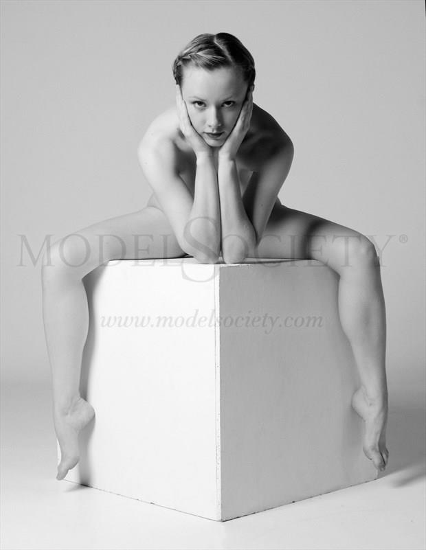 Posing on a box Artistic Nude Photo by Photographer Light is Art