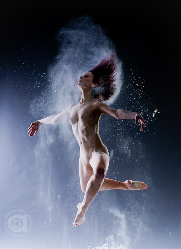 Powder jumps by Andr%C3%A9 Pohlann Artistic Nude Photo by Model Just Ana